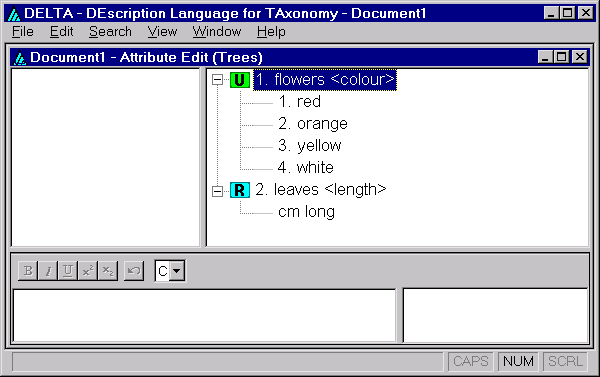 Delta - Document1. Character list.