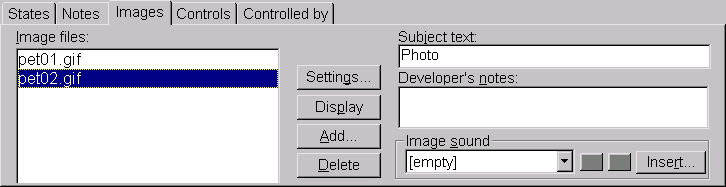 'Image-association' editor.