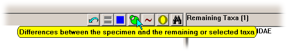 id27 - button for 'Differences between the specimen and the remaining or selected taxa'